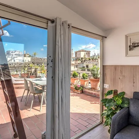 Апартаменты Attic With Terrace Spanish Steps Exclusive Рим