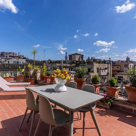 Attic With Terrace Spanish Steps Exclusive Apartment Rome